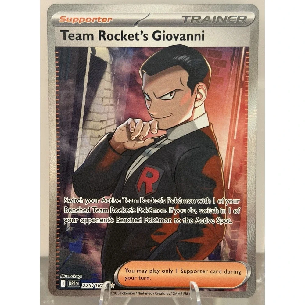 Pokémon TCG-Team Rocket's Giovanni 225/182 Ultra Rare Full Art- Destined Rivals